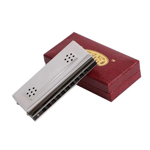 Professionelle Mundharmonika 10 16 24 Loch C Und G Doppelseitige Mundharmonika Tremolo Musikinstrument(10 holes) von XSQKUYN