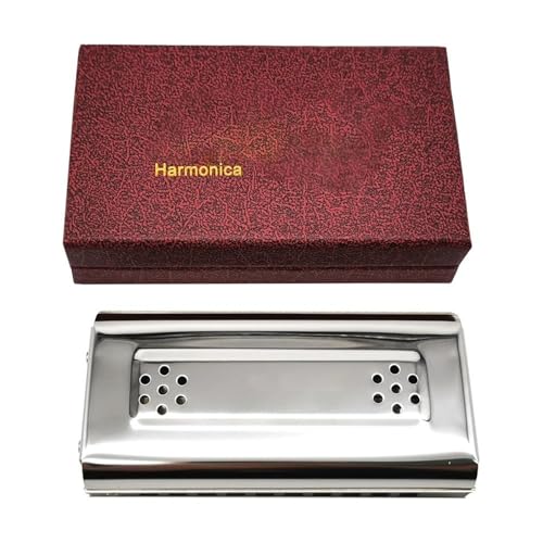 Professionelle Mundharmonika 10 16 24 Loch Doppelseitige Mundharmonika Tremolo Diatonische Blues C Und G Für Spieler Erwachsene(10 hole) von XSQKUYN