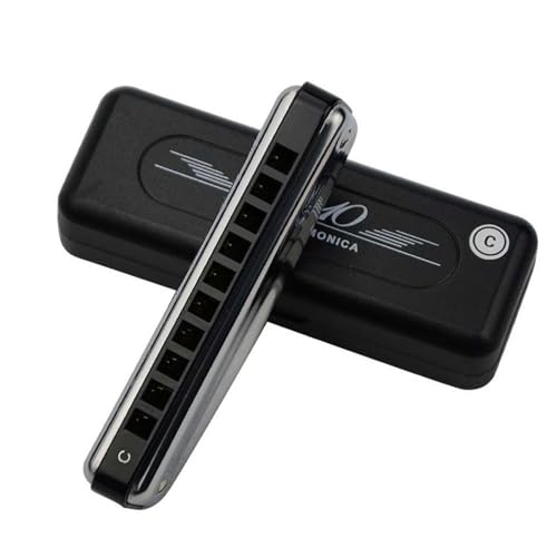 Professionelle Mundharmonika 10 Loch Blues C Mundharmonika Diatonisches Übungsinstrument Professionelle Mundharmonika 10 Loch Blues C Mundharmonika Diatonisches Übungsinstrument von XSQKUYN