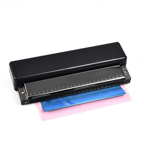 Professionelle Mundharmonika 24 Loch Polyphone C Mundharmonika Skalenmarkierung Anfänger Spielinstrument(Type 1) von XSQKUYN