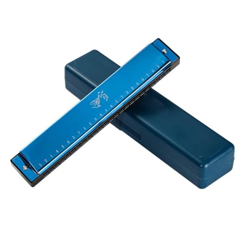 Professionelle Mundharmonika 24 Loch Polyphone Mundharmonika Mit Blues Folk Musik Geeignet Für Anfänger Und Erwachsene(Type2) von XSQKUYN