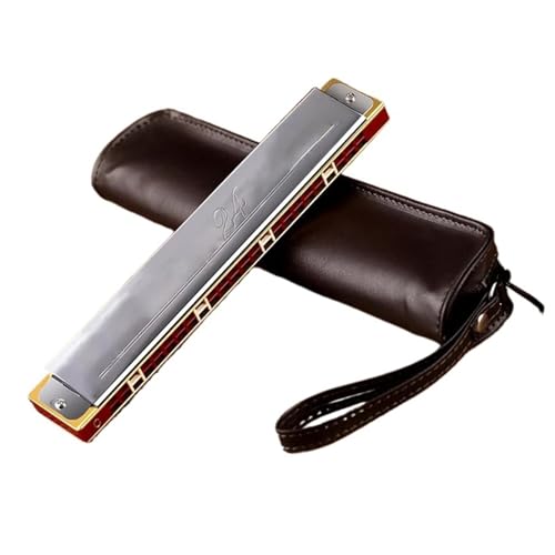 Professionelle Mundharmonika 24 Löcher Tremolo Mundharmonika Polyphonie Diatonische C Tonart Professionelle Mundharmonika 24 Löcher Tremolo Mundharmonika Polyphonie Diatonische C Tonart von XSQKUYN