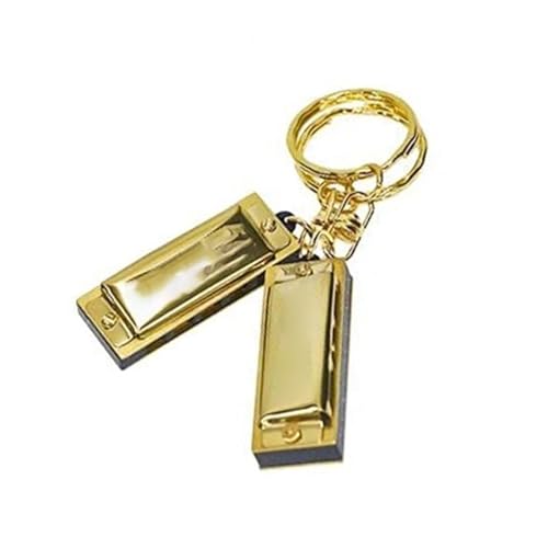 Professionelle Mundharmonika Anfänger Erwachsene 5 Löcher 10 Ton Mundharmonika Schlüsselanhänger Tonart C Golden Professionelle Mundharmonika Anfänger Erwachsene 5 Löcher 10 Ton Mundharmonika Schlüsselanhänger Tonart C Golden von XSQKUYN