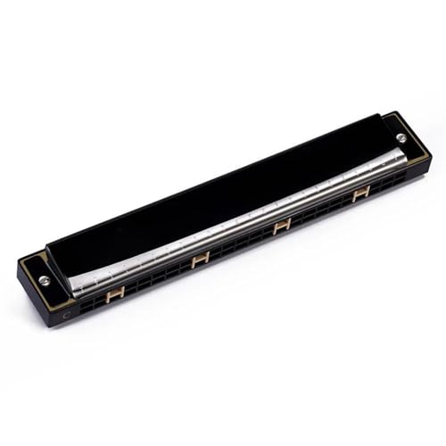 Professionelle Mundharmonika Anfänger Erwachsene Blues 24 Löcher C Ton Mundharmonika Musikinstrument(Type4) von XSQKUYN