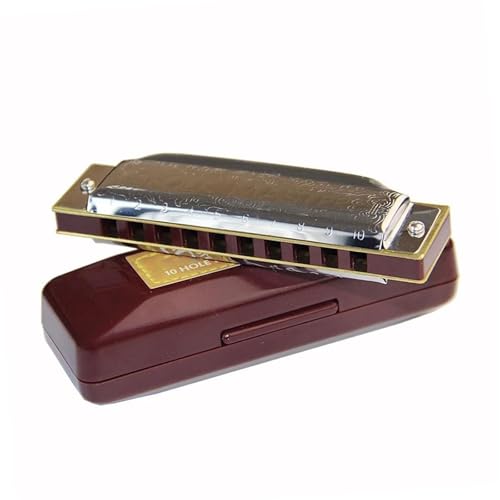 Professionelle Mundharmonika Diatonische Blues Mundharmonika Für Anfänger Und Erwachsene Musikliebhaber 10 Löcher Tonart C(Key of F) von XSQKUYN