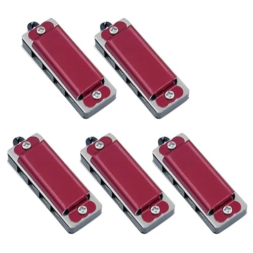 Professionelle Mundharmonika Musikliebhaber 10 Stück Mundharmonika Halsketten 4 Löcher 8 Noten(10PCS Red) von XSQKUYN