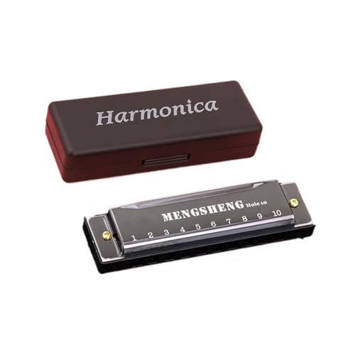 Professionelle Mundharmonika Professionelle 10 Loch 10 Ton Mundharmonika(Black) von XSQKUYN