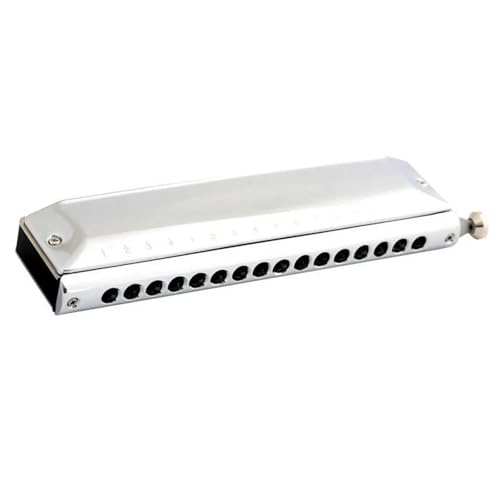 Professionelle Mundharmonika Professionelle 16 Loch 64 Ton Chromatische Mundharmonika ABS Kamm Alt D Key von XSQKUYN