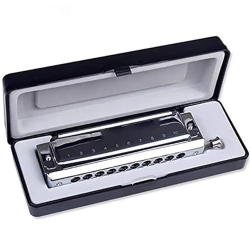 Professionelle Mundharmonika Professionelle Chromatische Mundharmonika C Tonart Veränderbare Töne Musikinstrument 10 Löcher 40 Ton(Type2 1040) von XSQKUYN