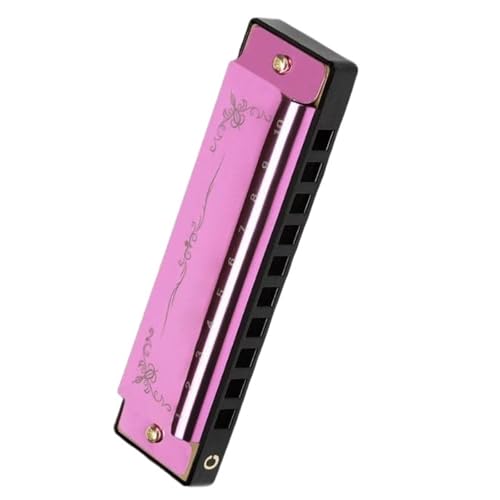 Professionelle Mundharmonika Professionelle Mundharmonika Für Anfänger Und Erwachsene Mit 10 Löchern Und 20 Tönen In C Tonart(Purple) von XSQKUYN