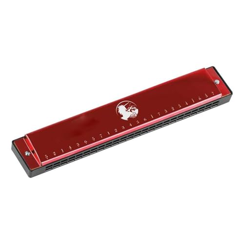 Professionelle Mundharmonika Professionelle Polyphone Diatonische Mundharmonika Mit 24 Löchern In C Tonart(Voice Red) von XSQKUYN