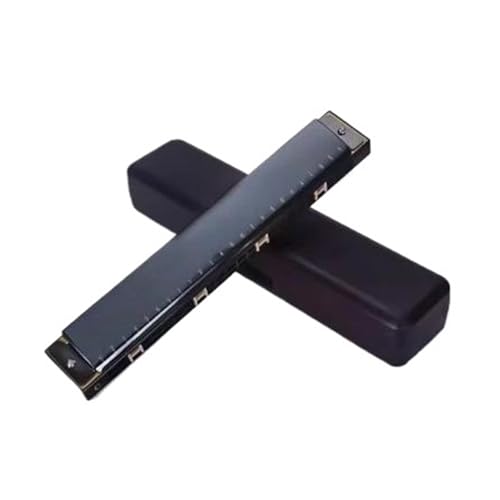 Professionelle Mundharmonika Professionelle Tragbare Mundharmonika In C Tonart Mit 24 Löchern Klarer Ton Perfekt Für Anfänger(Black) von XSQKUYN