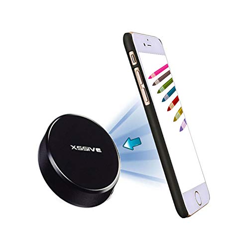 Handyhalterung Auto Magnet, KFZ Halterung Armaturenbrett Handyhalter fürs Auto Universal für iPhone X 8 7 Plus 7s Samsung Huawei Xiaomi GPS-Gerät usw, Schwarz von XSSIVE
