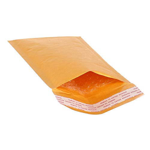 TOJYXSY Luftpolstertaschen Kraftpapier Bubble Versandtaschen Kleine Größen 75 x 150mm - 50 Stück Polsterumschläge Luftpolsterumschläge Gepolsterte Umschläge von XSY