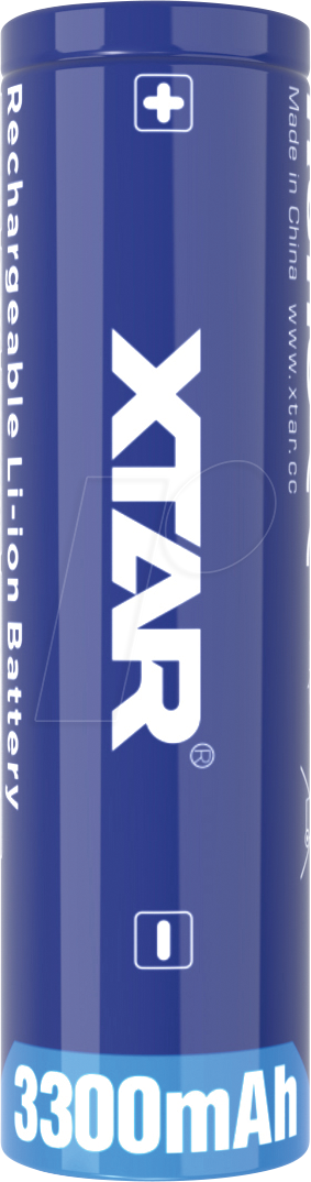 XTAR 18650-3300 - Industriezelle, 18650, 3,6 V, 3300 mAh, 1er-Pack von XTAR