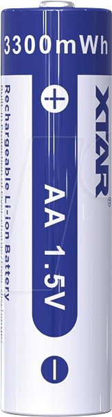XTAR 4AA - Li-Ion Akku, AA (Mignon), 1,5V, 4er-Pack von XTAR