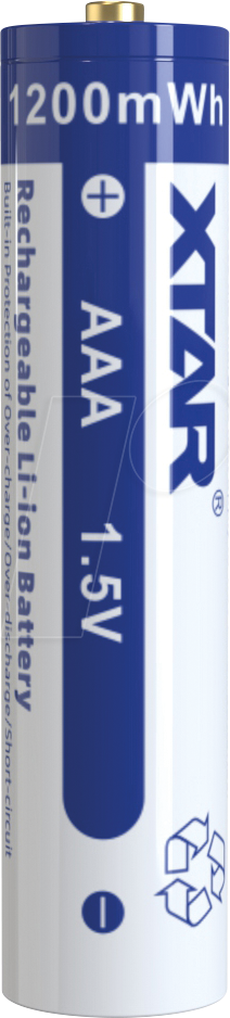 XTAR 4AAA - Li-Ion Akku, AAA (Micro), 1,5V, 4er-Pack von XTAR