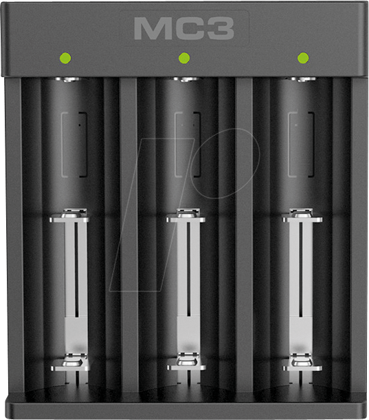 XTAR MC3 - Micro USB Ladegerät, Li-Ion, 3 slot von XTAR