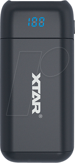 XTAR PB2 SW - Ladegerät, Li-Ion, mobil , 2 slot, Micro USB, schwarz von XTAR