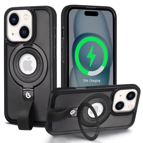 XTCASE Leder Hülle für iPhone 15 Magnetische Kompatibel mit Magsafe, PU Leather Handyhülle Logo Sichtbar Schutzhülle mit Ständer Multi-Funktionen Business Case rutschfest Stoßfest, Schwarz XTCASE Leder Hülle für iPhone 15 Magnetische Kompatibel mit Magsafe, PU Leather Handyhülle Logo Sichtbar Schutzhülle mit Ständer Multi-Funktionen Business Case rutschfest Stoßfest, Schwarz von XTCASE