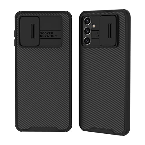 XTCASE für Samsung Galaxy A34 5G Hülle Kameraschutz Handyhülle - Kamera Schutz mit Schieber, Premium Hybrid PC + TPU rutschfest Stoßfest Kratzfest Schutzhülle - Schwarz von XTCASE