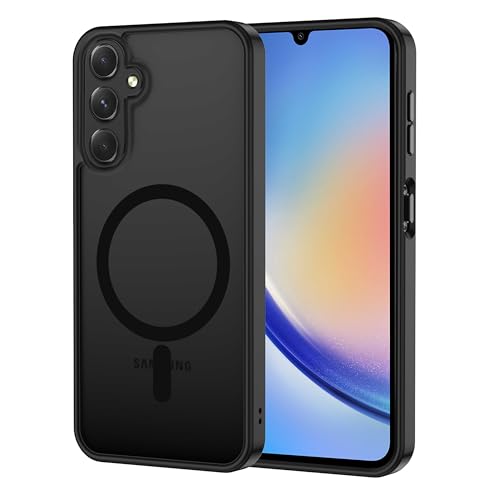 XTCASE für Samsung Galaxy A34 5G Hülle Magnetisch kompatibel mit Magsafe, Matt Transluzente Handyhülle für Samsung Galaxy A34 5G Kratzfeste PC Rückseite + TPU Bumper - Schwarz XTCASE für Samsung Galaxy A34 5G Hülle Magnetisch kompatibel mit Magsafe, Matt Transluzente Handyhülle für Samsung Galaxy A34 5G Kratzfeste PC Rückseite + TPU Bumper - Schwarz von XTCASE