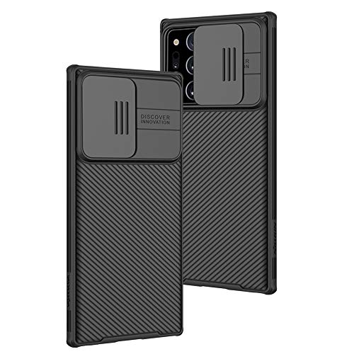 XTCASE für Samsung Galaxy Note 20 Ultra Hülle, Ultra Dünn Handyhülle mit Kameraschutz - Kamera Schutz mit Schieber, Premium Hybrid PC + TPU rutschfest Stoßfest Kratzfest - Schwarz von XTCASE