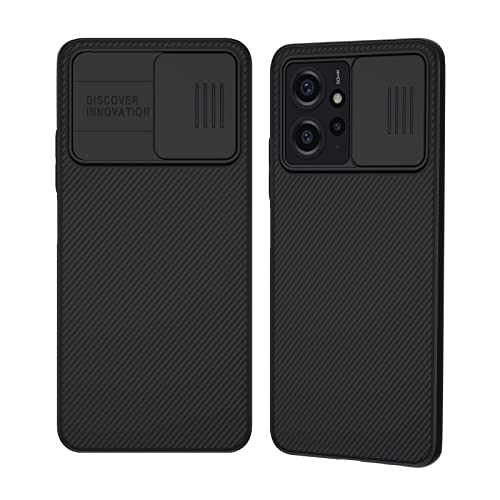 XTCASE für Xiaomi Redmi Note 12 4G Hülle Kameraschutz Handyhülle - Kamera Schutz mit Schieber, Premium Hybrid PC + TPU rutschfest Stoßfest Kratzfest Schutzhülle - Schwarz von XTCASE