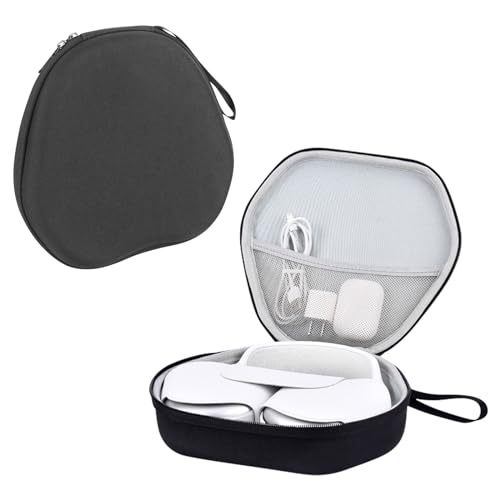 XTDMJ Hart Kopfhörer Tasche für AirPods Max mit 2 Smart Silikon Schutzhüllen, Tasche Schutzhülle Hardshell Eva Tragetasche Headset Hülle Case von XTDMJ