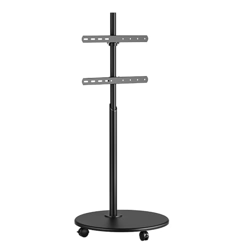 XTRARM Arius TV Ständer, drehbar, TV ca. 32-65 Zoll / 35 kg, viele VESA-Größen, Höhe variabel montierbar bis ca. 130 cm, schwarz, TV-Standfuss von XTRARM