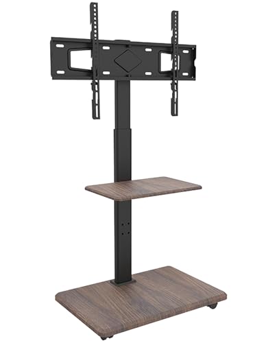 XTRARM Delphos Mobiler TV Ständer Rollbar mit Holzfuß, Fernsehständer für 32-70 Zoll Fernseher bis zu 45 kg, Hoehenverstellbar bis ca.130 cm Drehbar ±25° Max.VESA 600x400 XTRARM Delphos Mobiler TV Ständer Rollbar mit Holzfuß, Fernsehständer für 32-70 Zoll Fernseher bis zu 45 kg, Hoehenverstellbar bis ca.130 cm Drehbar ±25° Max.VESA 600x400 von XTRARM