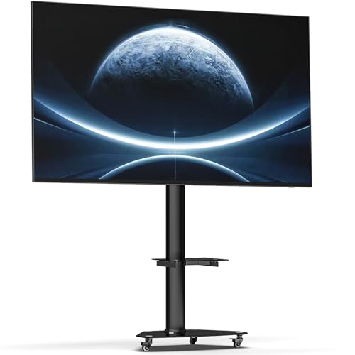 XTRARM Proton 300 mobiler TV Ständer mit Ablage, TV ca. 32-75 Zoll / 40 kg, viele VESA-Größen, Variable Höhe bis ca. 209 cm, Schwarz, TV-Standfuss XTRARM Proton 300 mobiler TV Ständer mit Ablage, TV ca. 32-75 Zoll / 40 kg, viele VESA-Größen, Variable Höhe bis ca. 209 cm, Schwarz, TV-Standfuss von XTRARM