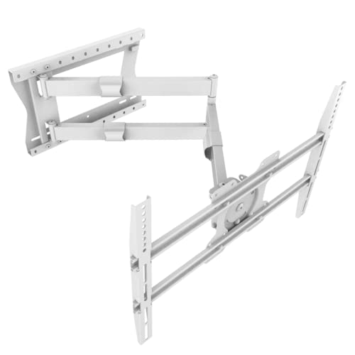 XTRARM TiTon 100 cm Wandabstand TV Wandhalterung, Langer Schwenkarm, neigen, schwenken, rotieren, ausziehen, für TV ca. 42-75 Zoll bis 60kg bis VESA 600x400mm, TV-Halterung, Weiss von XTRARM