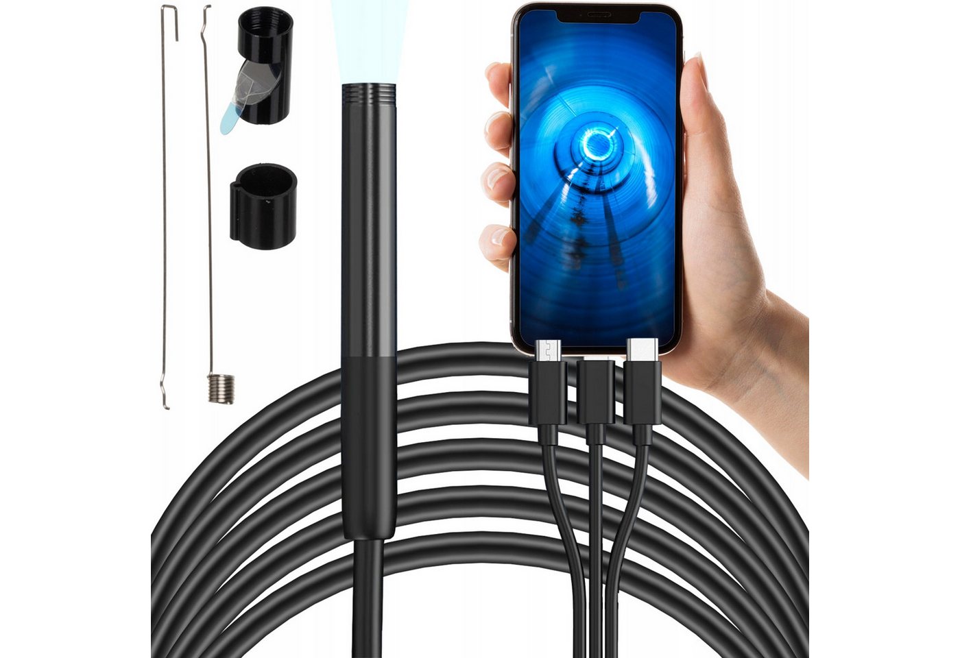 XTROBB Endoskop - Inspektionskamera 2m für das Handy Inspektionskamera von XTROBB