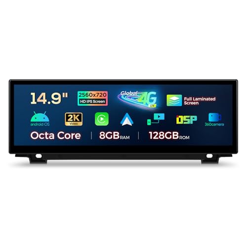 XTRONS 14.9 Zoll 2K IPS Android Autoradio Octa Core 8GB 128GB 4G LTE Car Play Android Auto Bluetooth GPS WLAN Optional DAB OBD TPMS DVR AHD Kamera Für BMW 5er F10 F11 CIC System XTRONS 14.9 Zoll 2K IPS Android Autoradio Octa Core 8GB 128GB 4G LTE Car Play Android Auto Bluetooth GPS WLAN Optional DAB OBD TPMS DVR AHD Kamera Für BMW 5er F10 F11 CIC System von XTRONS
