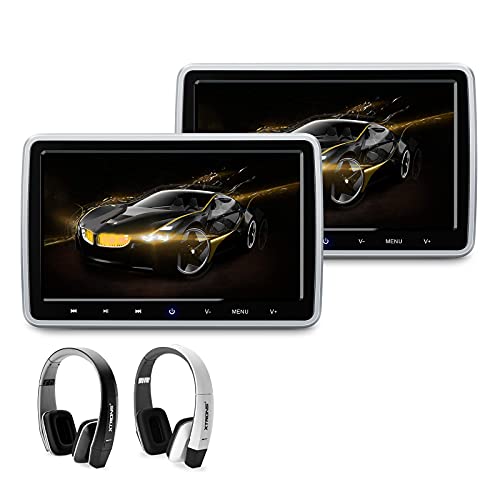 XTRONS 2 STÜCKE 10,1'' Auto Bildschirm Kopfstützen montierter DVD Player Autositz Kopfstütze Bildschirm der 32 Bit Spiele unterstützt XTRONS 2 STÜCKE 10,1'' Auto Bildschirm Kopfstützen montierter DVD Player Autositz Kopfstütze Bildschirm der 32 Bit Spiele unterstützt von XTRONS