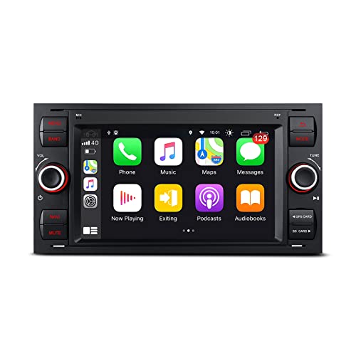 XTRONS 7 Zoll Android 12 Autoradio Quad Core 2GB 32GB Multimedia Player mit Car Play Android Auto GPS DSP Bluetooth WiFi Optional DAB OBD2 TPMS FÜR Ford Focus(Schwarz) von XTRONS
