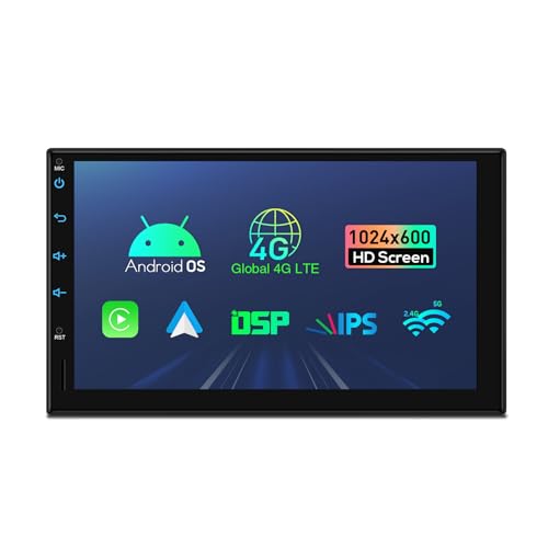 XTRONS 7 Zoll Android 13 Autoradio mit Navi 2 DIN Universal Octa Core 2GB 32GB Eingebautes 4G DSP WiFi Bluetooth 5.0 GPS-Navigation 1024 * 600 HD IPS-Bildschirm Optionaler DAB+ DVR TPMS OBD von XTRONS