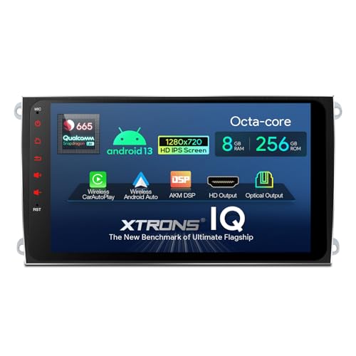 XTRONS 9 Zoll Android 13 Autoradio Qualcomm 665 Octa Core 8GB 256GB Eingebaut 4G LTE CarAutoPlay Android Auto AKM DSP HD Ausgang Optional OBD DVR DAB TPMS Für Porsche Cayenne(IQ92CYPP) von XTRONS