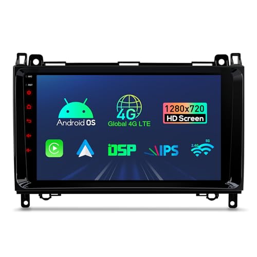 XTRONS 9 Zoll Android 13 Autoradio Octa Core 2GB 32GB Eingebautes 4G DSP WiFi Bluetooth 5.0 GPS-Navigation 1280 * 720 HD IPS-Bildschirm Optionaler DAB+ DVR TPMS OBD für Mercedes Benz W245 von XTRONS