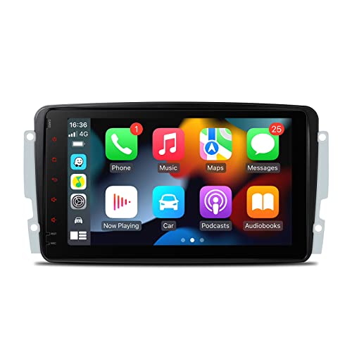 XTRONS Android 11 Autoradio mit Navi Octa Core 2GB 32GB für Mercedes Benz W209 Eingebauter CarAutoplay Android Auto DSP Unterstützt GPS Bluetooth 5.0 WiFi AHD Camera 8 Zoll G+G Touchscreen von XTRONS