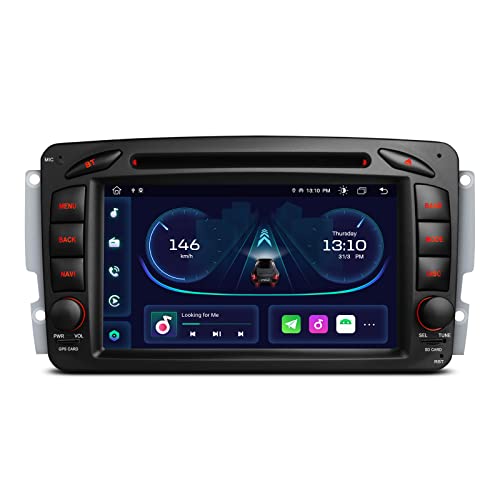 XTRONS Android 12 Autoradio mit Navi Octa Core 2GB 32GB für Mercedes Benz W168 W203 Eingebauter CarAutoplay Android Auto DSP Unterstützt GPS Bluetooth 5.0 WiFi AHD Camera 7 Zoll G+G Touchscreen von XTRONS