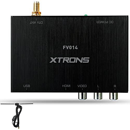 Xtrons Digitaler DVB-T/T2-TV-Box, Freeview, HDMI, HD, USB, TV-Tuner, Empfänger für Auto, Stereo, DVD-Player, LKW, Bus, Fahrzeuge von XTRONS