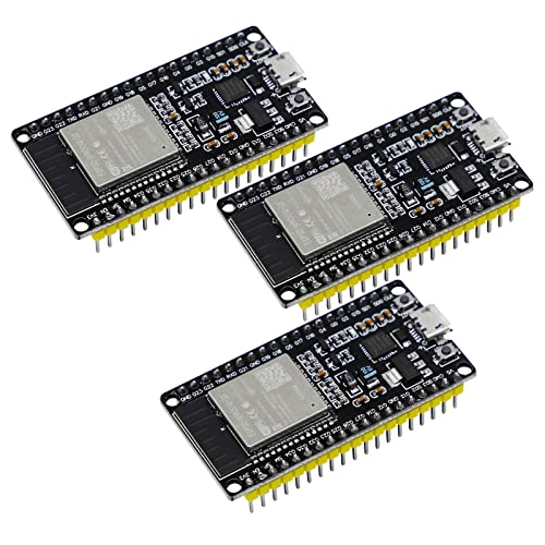 ESP32 ESP32 WROOM 32 Entwicklungsplatine 3 Stück Node-MCU Module 2,4 GHz Dual Core WLAN WiFi Bluetooth CP2102 Chip für Arduino von XTVTX