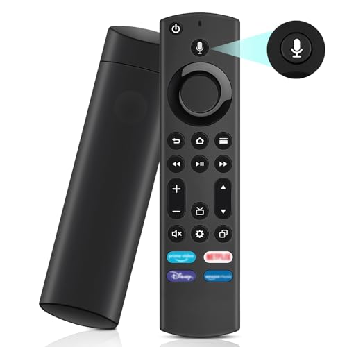 XTVTX Ersatz-Sprachfernbedienung (4th Gen), Ersatz Fernbedienung mit Sprachfunktion Passend für Smart TVs Stick 2nd Gen & 3rd Gen, Passend für Smart TVs Cube 1st Gen & 2nd Gen von XTVTX