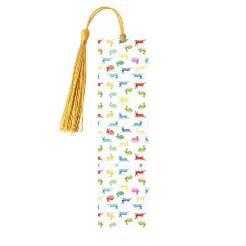 Exquisites Holz-Lesezeichen mit Regenbogen-Hasen-Druck, Lesezeichen für Buchliebhaber, Lesezeichen für Buchliebhaber Exquisites Holz-Lesezeichen mit Regenbogen-Hasen-Druck, Lesezeichen für Buchliebhaber, Lesezeichen für Buchliebhaber von XTYGETY