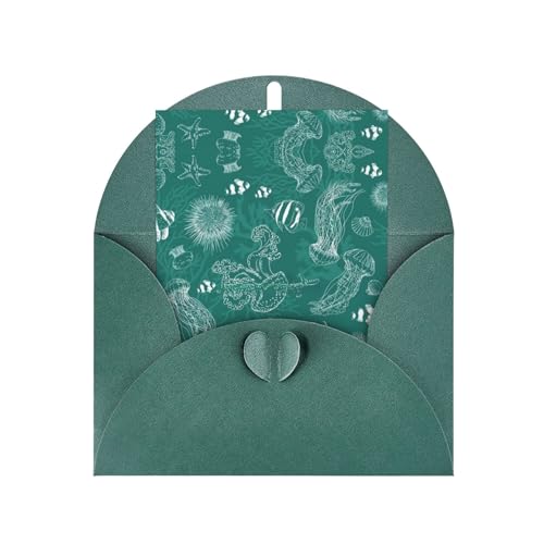 Grußkarten mit Delfinen, Blumen, Meer, Stern, Koralle, Muscheln, stilvoll, einzigartig, Perlen-Motiv, mit Umschlägen, Grußkarten, Blanko-Karten Grußkarten mit Delfinen, Blumen, Meer, Stern, Koralle, Muscheln, stilvoll, einzigartig, Perlen-Motiv, mit Umschlägen, Grußkarten, Blanko-Karten von XTYGETY