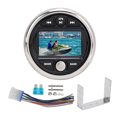 XTEVU Marine Radio, Bluetooth Stereo -Empfänger IPX6 wasserdicht mit Hintergrundbeleuchtung, 3 -Zoll -TFT -Audio -Display -System für Boot XTEVU Marine Radio, Bluetooth Stereo -Empfänger IPX6 wasserdicht mit Hintergrundbeleuchtung, 3 -Zoll -TFT -Audio -Display -System für Boot von XTevu
