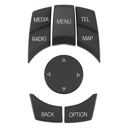 XTevu Auto CIC IDrive Multimedia Knopf Menü Knopf Schalter Ersatz für BMW E84 E70 E71 E72 E81 E82 E Chassis (Mattschwarz) von XTevu