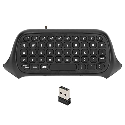 XTevu Game-Controller-Tastatur, 2,4 GHz Spielekonsolen-Tastatur Mit Sound Und Headset-Buchse, Kompatibel Mit Xbox Series X Series S One One S(Schwarz) von XTevu